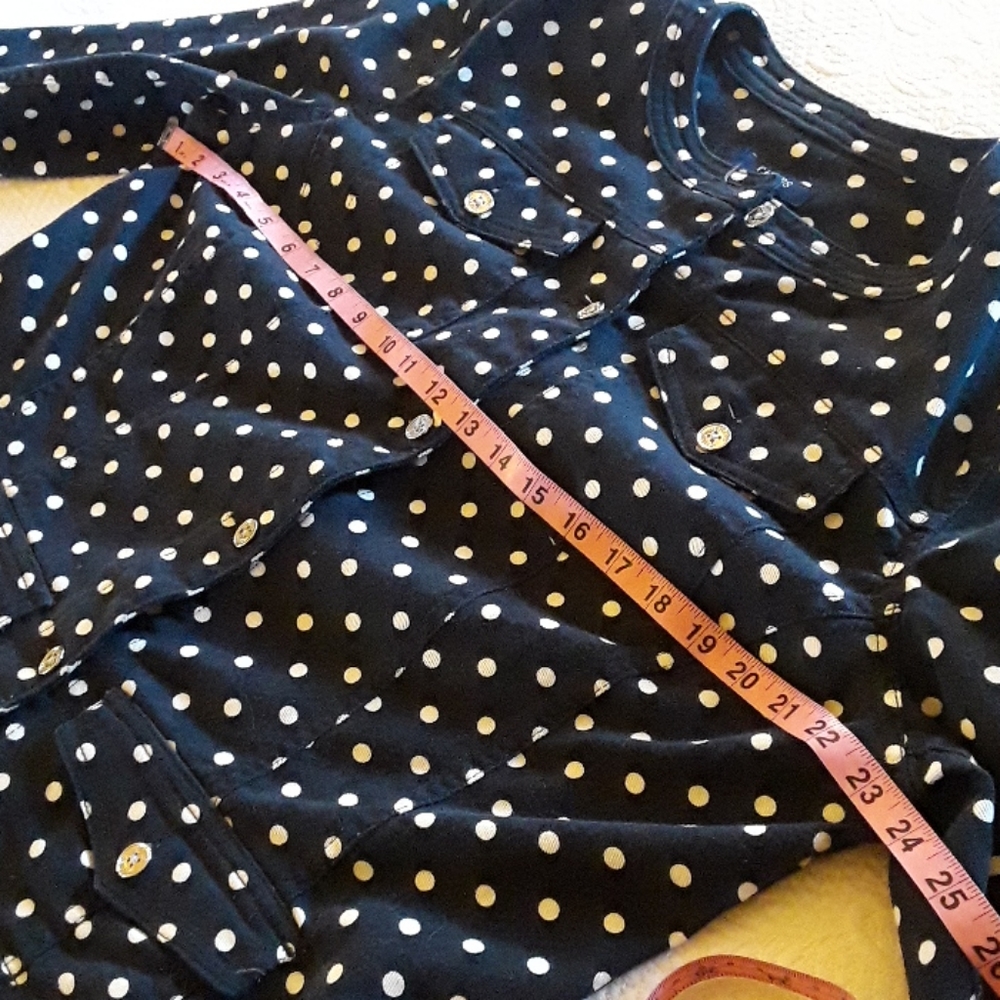 CHAPS polkadot denim jacket - Picture 6 of 7